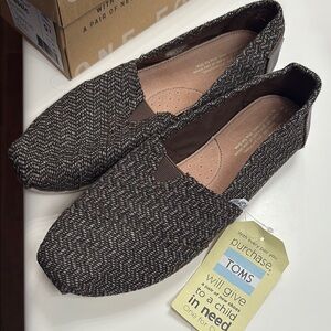 TOMS Women's Brown Chevron Wool